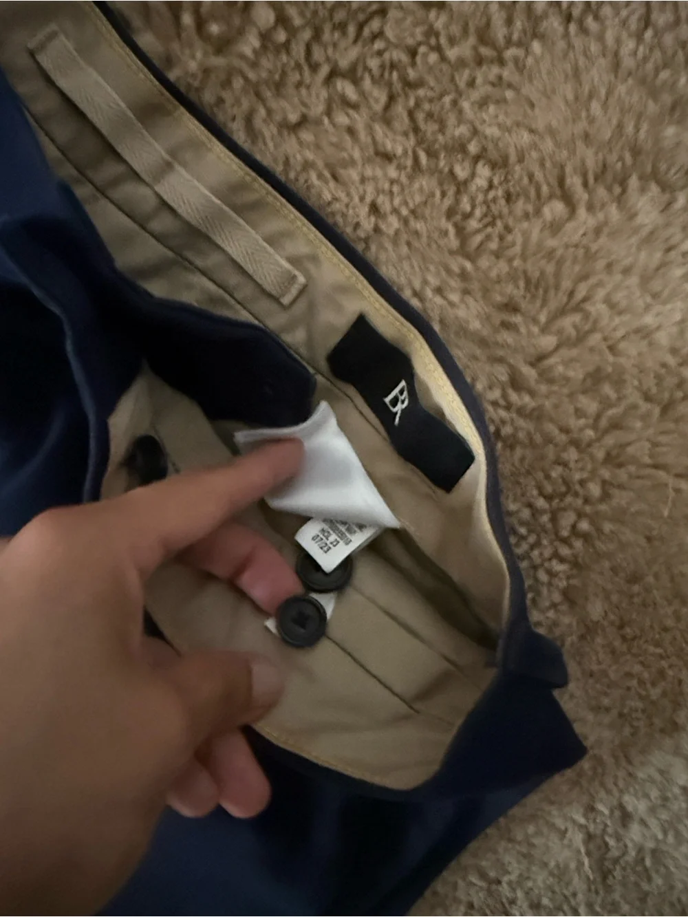BR Slim Navy Chino Pants for Men - Clean Everyday Style